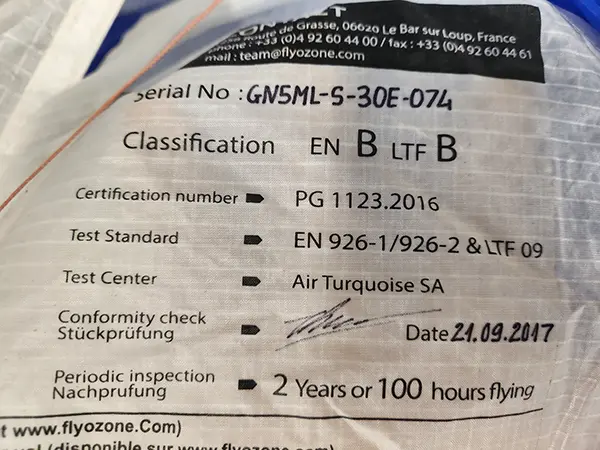 Tydelig og lesbart bilde av merkelapp