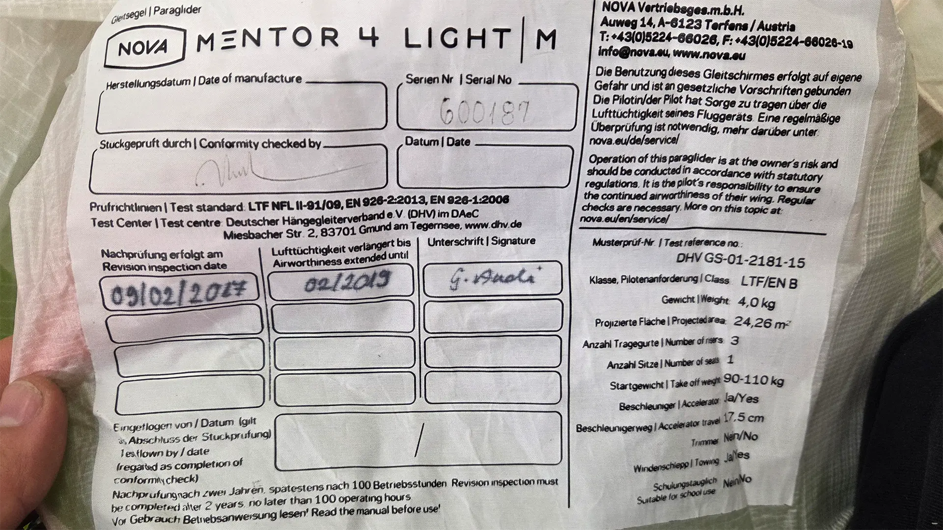 Tydelig og lesbart bilde av merkelapp